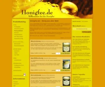 Honigfee.de(Honig weltweit (Seite 1)) Screenshot