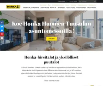 Honka.fi(Honka-hirsitalot ja yksilölliset puutalot) Screenshot