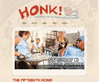 Honkfest.org(Festival of Activist Street Bands) Screenshot