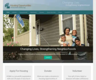 Honkhomes.org(Housing Opportunities of Northern Kentucky) Screenshot