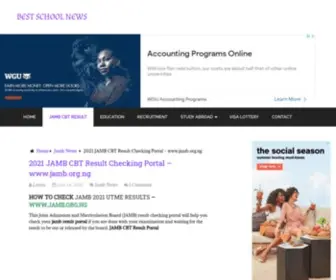 Honlinusokorie.com.ng(2021 JAMB CBT Result Checking Portal) Screenshot