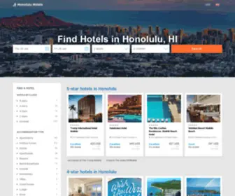 Honolulubesthotels.com(Honolulu hotels & apartments) Screenshot