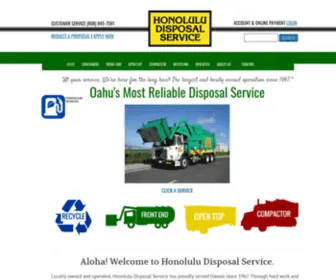 Honoluludisposal.com(Honolulu, HI Recycling & Dumpsters) Screenshot