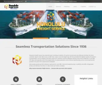 Honolulufreightservice.com(Honolulu Freight Service) Screenshot