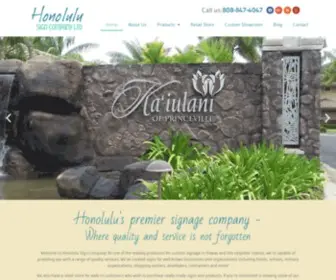 Honolulusign.com(Honolulu Sign Company) Screenshot