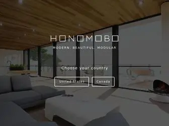 Honomobo.com(Modern Modular & Prefab Container Homes) Screenshot