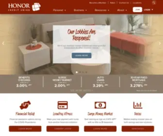 Honorcu.com(Honor Credit Union) Screenshot