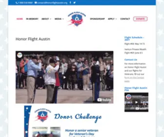 Honorflightaustin.org(Honor Flight Austin) Screenshot