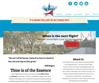 Honorflighthouston.org(Honor Flight Houston) Screenshot