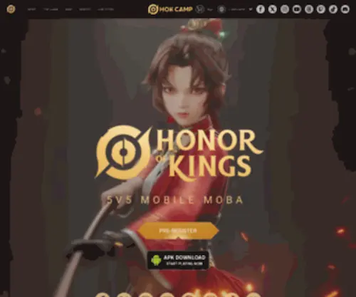 Honorofkings.com(Honorofkings) Screenshot