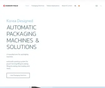 Honorpack.com(Packing Machine) Screenshot