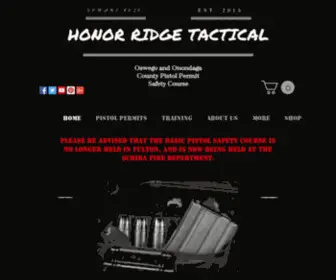 Honorridgetactical.com(Pistol Permit Safety Course and Firearms Training) Screenshot