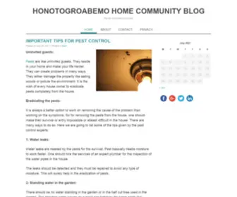 Honotogroabemo.org(Honotogroabemo Home Community Blog) Screenshot