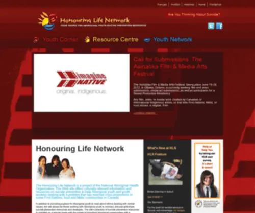 Honouringlife.ca(Honouring Life Network) Screenshot