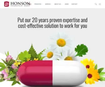 Honsons.com(Honson Pharmatech) Screenshot