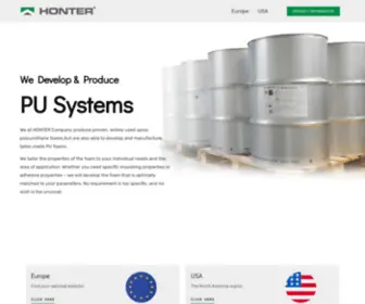Honter.eu(Spray foam insulation) Screenshot