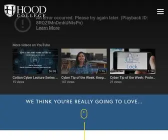 Hood.edu(Hood College) Screenshot