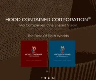 Hoodcontainer.com(Hood Container Corp) Screenshot