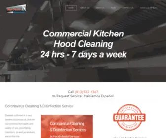 Hoodmasterservice.com(Commercial Kitchen Hood Cleaning) Screenshot