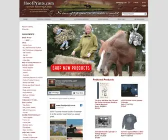 Hoofprints.com(Unique products for horse lovers) Screenshot