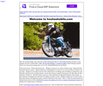 Hoohoohoblin.com(Hoohoohoblin dot com Motorcycles and Fun Stuff) Screenshot