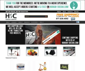 Hookahcompany.com(Premium Hookah and Shisha Tobacco) Screenshot