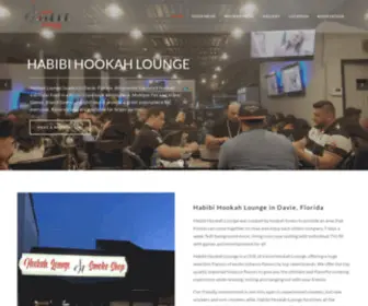 Hookahdavie.com(Habibi Hookah Lounge in Davie) Screenshot