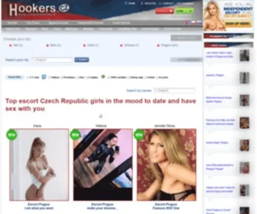 Hookers.cz(Finest escort Czech Republic service with access to hundreds of girls) Screenshot