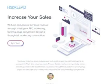 Hooklead.com(SaaS Marketing Agency) Screenshot