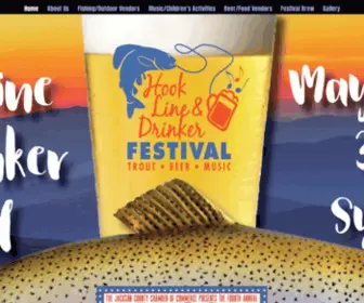 Hooklinedrinkerfest.com(Hook, Line and Drinker Festival, Trout) Screenshot