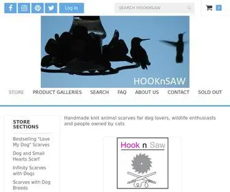 Hooknsaw.com(Fun to wear scarves for every pet person) Screenshot