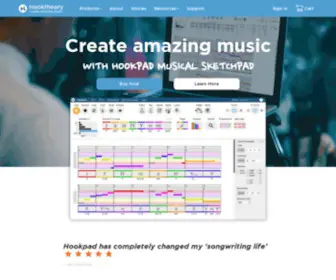Hooktheory.com(Create amazing music) Screenshot
