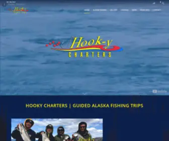 Hookycharters.com(Salmon Rainbow Trout Fishing Trips Kenai Alaska Lodging Lodges Services) Screenshot