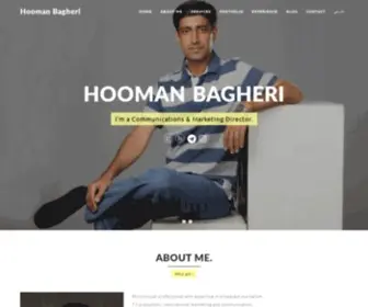 Hoomanbagheri.com(Personal Website) Screenshot