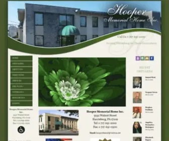 Hooperfuneral.com(Hooper Memorial Home Inc) Screenshot