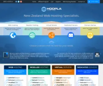 Hooplahosting.co.nz(Web Hosting NZ) Screenshot