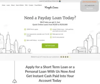Hooplaloans.co.za(Online loans) Screenshot