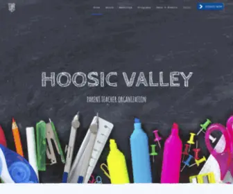 HoosicValleypto.com(Hoosic Valley PTO) Screenshot