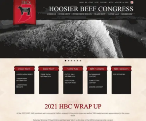 Hoosierbeefcongress.com(Hoosier Beef Congress) Screenshot