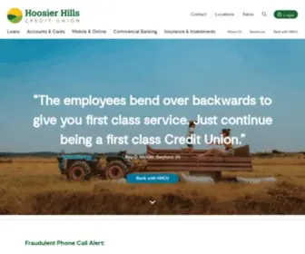 Hoosierhillscu.org(Hoosier Hills Credit Union) Screenshot