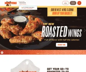 Hooters.com(Hooters Restaurants) Screenshot