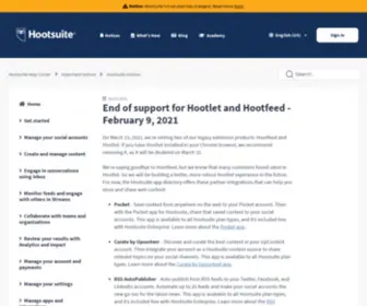 Hootlet.com(End of support for Hootlet and Hootfeed) Screenshot