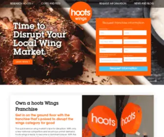 Hootsfranchise.com(Hoots wings Wings Franchise) Screenshot