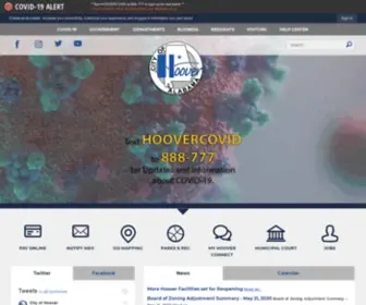 Hooveralabama.gov(Hoover, AL) Screenshot