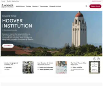 Hoover.org(The Hoover Institution at Stanford University) Screenshot