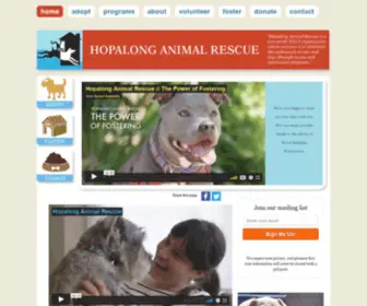 Hopalong.org(Hopalong Animal RescueHopalong Animal Rescue) Screenshot