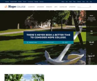 Hope.edu(Hope College) Screenshot