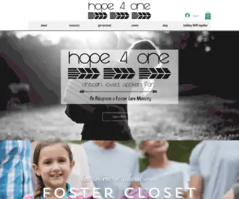 Hope4Oneministries.org(Adoption Foster Care Ministry) Screenshot