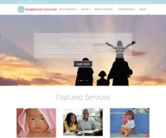 Hopeadoption.org(Hope International) Screenshot