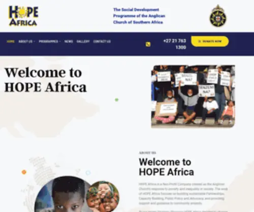 Hopeafrica.org.za(Hope) Screenshot
